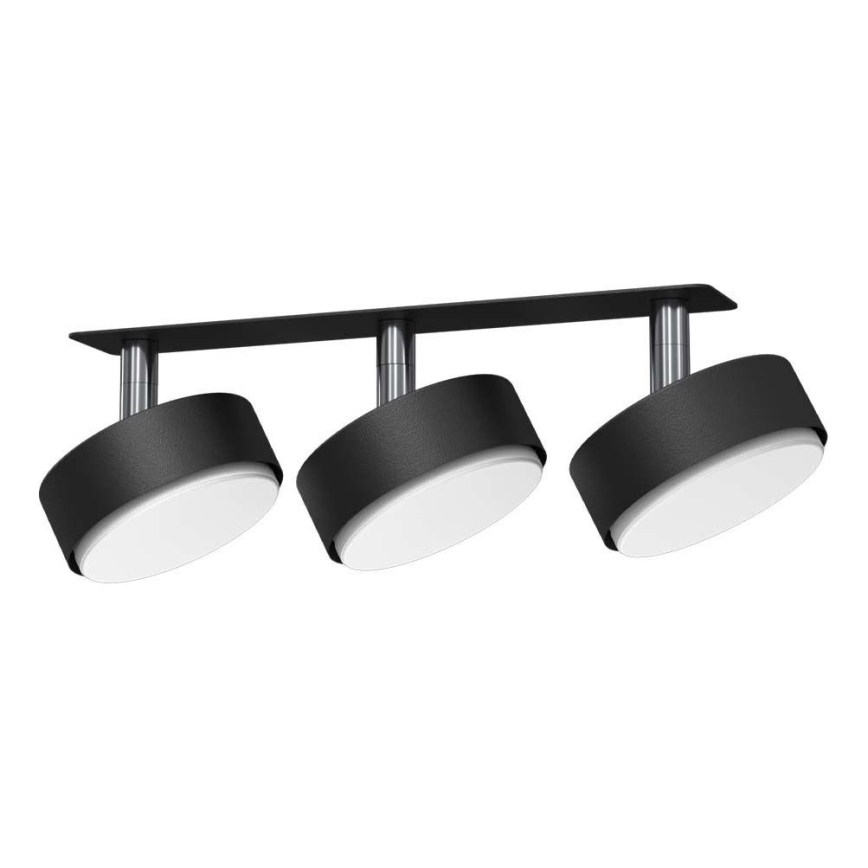 Brosline - Foco empotrado de techo 3xGX53/9W/230V negro