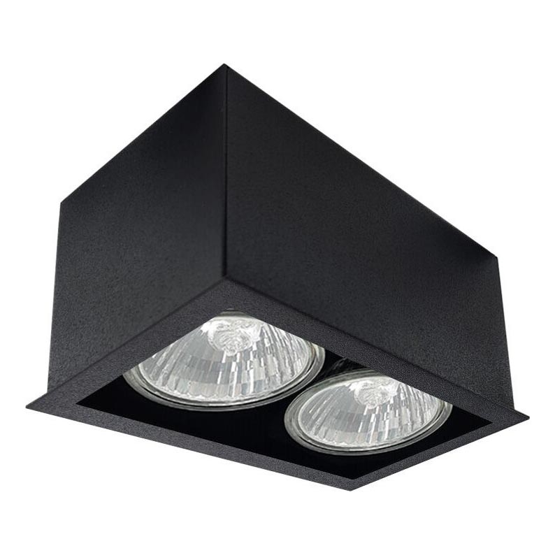 Brosline - Foco orientable 2x GU10/10W/230V, negro