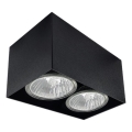 Brosline - Foco orientable 2xGU10/10W/230V negro