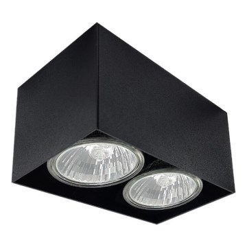 Brosline - Foco orientable 2xGU10/10W/230V negro