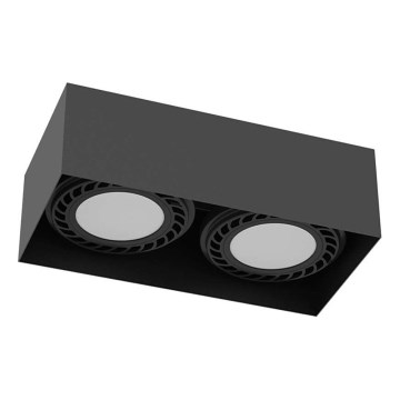 Brosline - Foco orientable 2xGU10/18W/230V negro