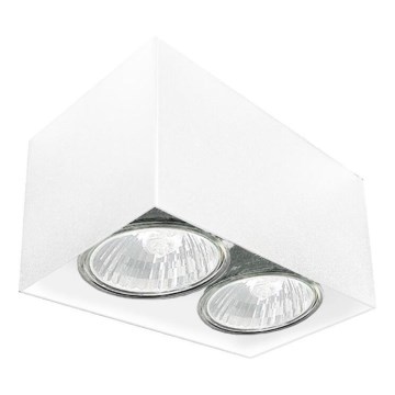 Brosline - Lámpara de focos 2xGU10/10W/230V blanca