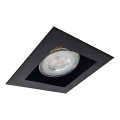 Brosline - Luminaria de techo empotrada 1xGU10/10W/230V negra