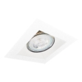 Brosline - Luminaria empotrable para falso techo 1xGU10/10W/230V, blanco