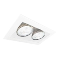 Brosline - Luminaria empotrada de techo 2xGU10/10W/230V blanca