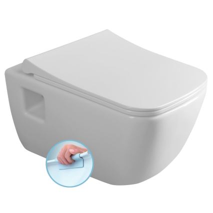 Bruckner - Inodoro suspendido Rimless WALTER cerámica/blanco
