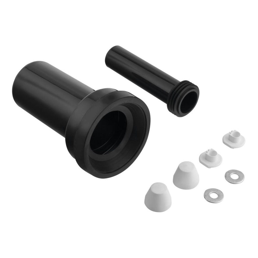Bruckner - Kit de conexión para inodoro suspendido 25 cm negro