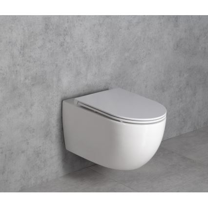 Bruckner - Inodoro suspendido Vortex Rimless FULDA cerámica/blanco