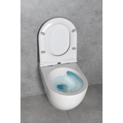 Bruckner - Inodoro suspendido Vortex Rimless FULDA cerámica/blanco