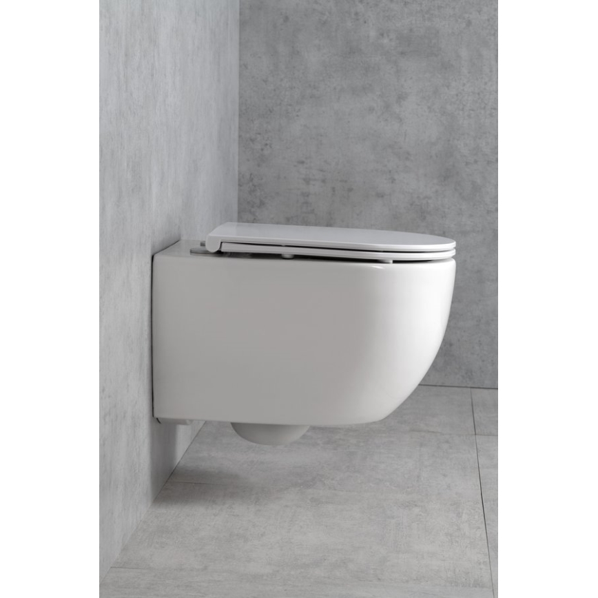 Bruckner - Inodoro suspendido Vortex Rimless FULDA cerámica/blanco