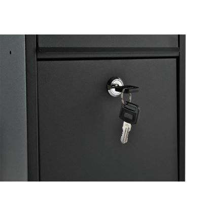 Buzón postal 21,7 x 32 cm negro