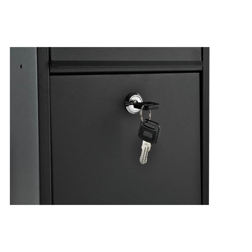 Buzón postal 21,7 x 32 cm negro