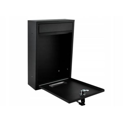 Buzón postal 21,7 x 32 cm negro