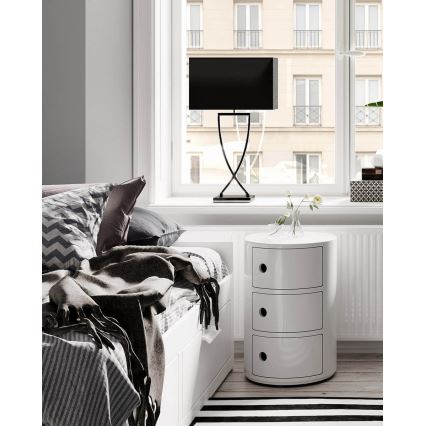 ByRydens - Lámpara de mesa OMEGA 1xE27/5W/230V negra
