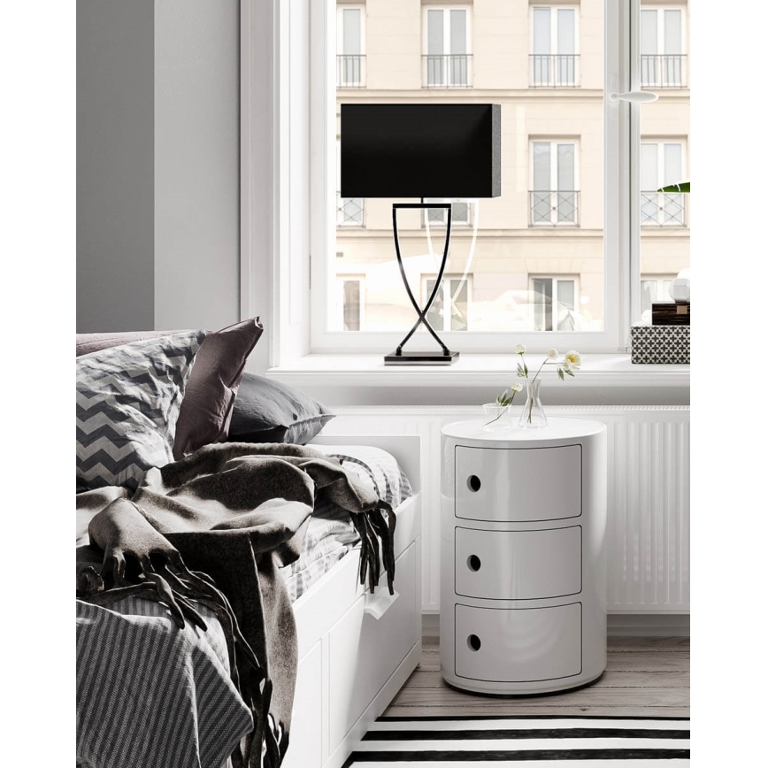 ByRydens - Lámpara de mesa OMEGA 1xE27/5W/230V negra