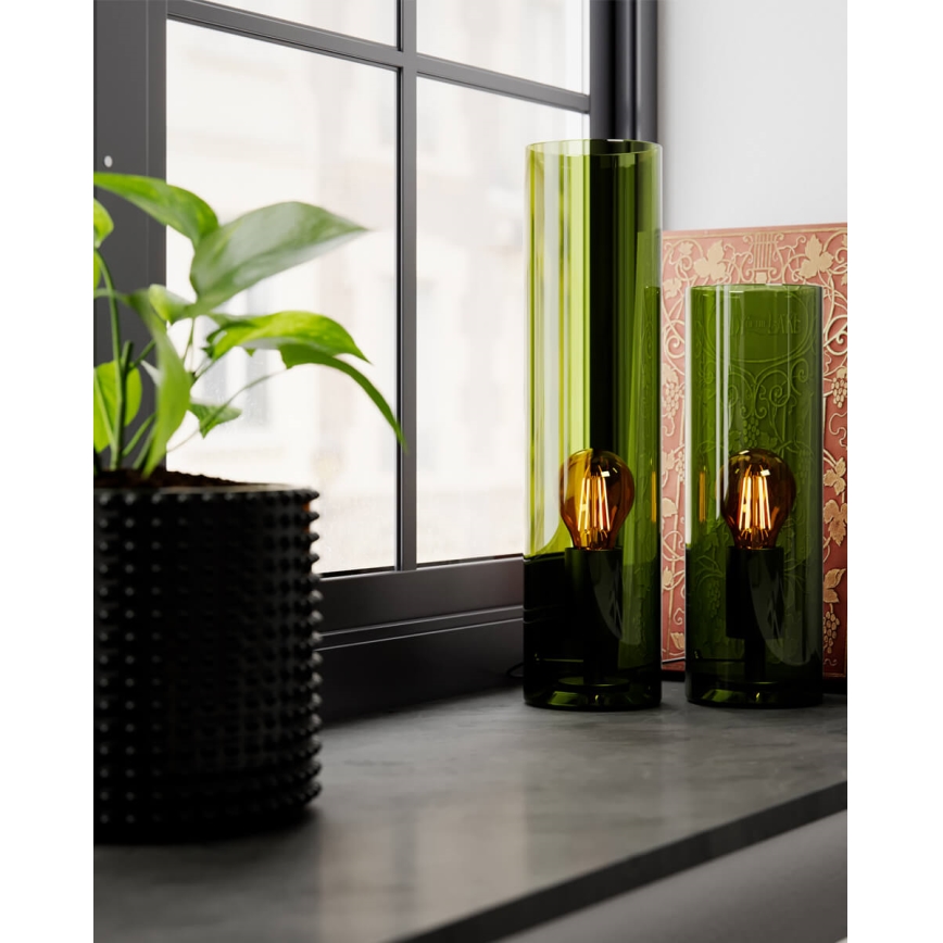 ByRydens - Lámpara de mesa FLAKE 1xE27/8W/230V verde