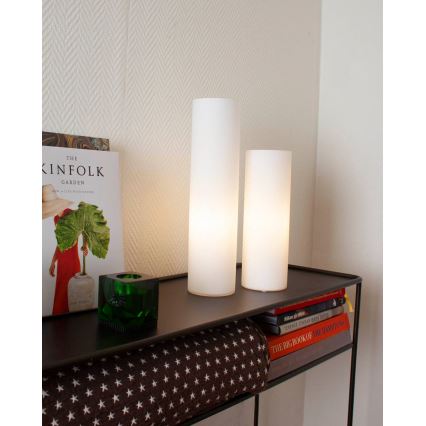 ByRydens - Lámpara de mesa FLAKE 1xE27/8W/230V blanca