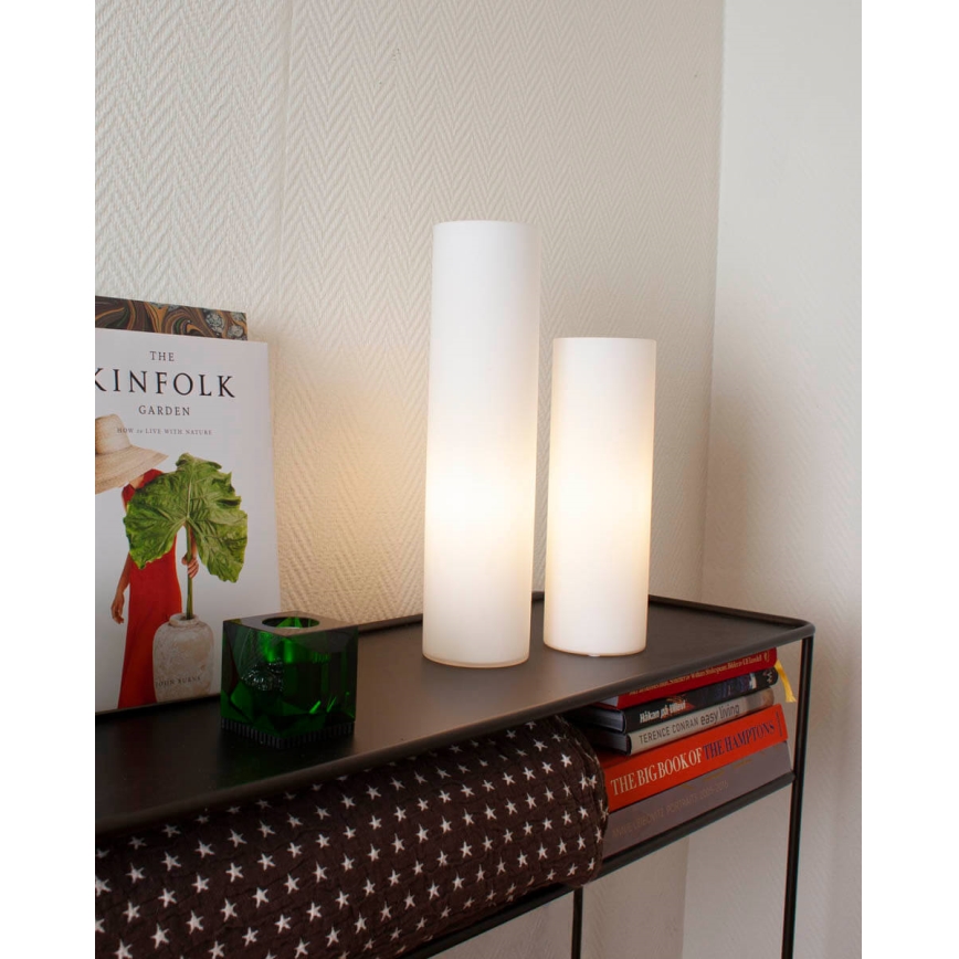 ByRydens - Lámpara de mesa FLAKE 1xE27/8W/230V blanca