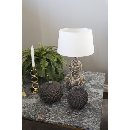 ByRydens - Lámpara de mesa LOFTY 1xE27/5W/230V blanco/plateado
