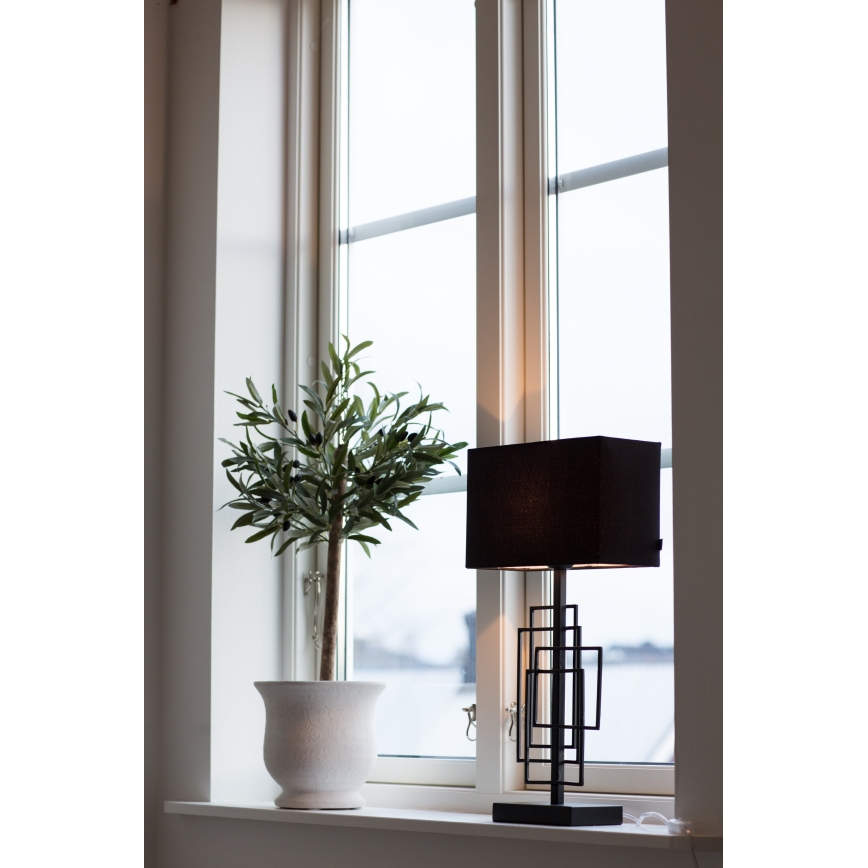 ByRydens - Lámpara de mesa PARAGON 1xE27/5W/230V negra
