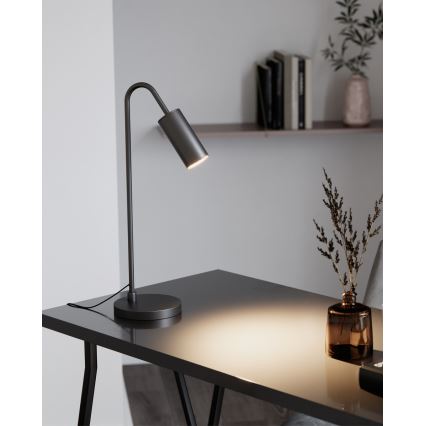 ByRydens - Lámpara de mesa CURVE 1xGU10/7W/230V negra