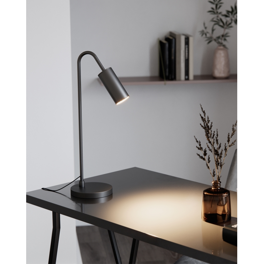 ByRydens - Lámpara de mesa CURVE 1xGU10/7W/230V negra