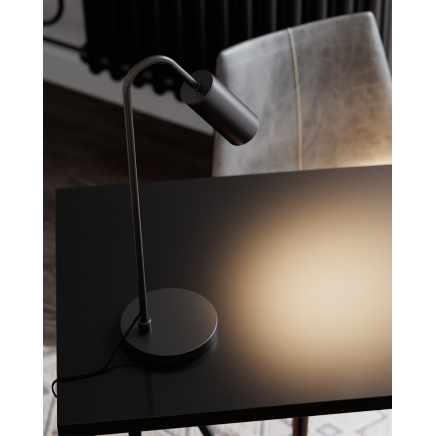 ByRydens - Lámpara de mesa CURVE 1xGU10/7W/230V negra