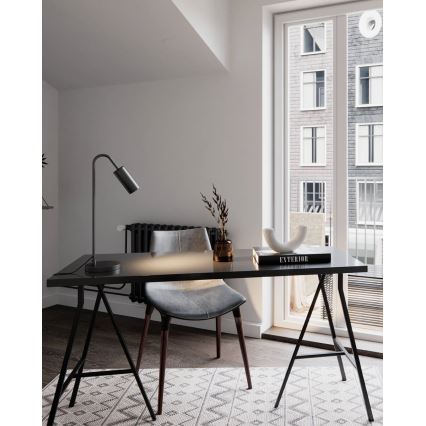 ByRydens - Lámpara de mesa CURVE 1xGU10/7W/230V negra