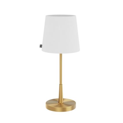 ByRydens - Lámpara de mesa LUMI 1xE27/8W/230V blanca/dorada 48,5 cm