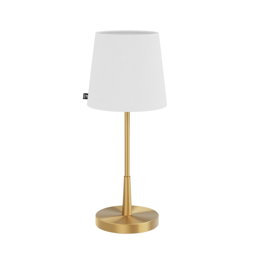 ByRydens - Lámpara de mesa LUMI 1xE27/8W/230V blanca/dorada 48,5 cm