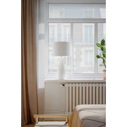 ByRydens - Lámpara de mesa BARTHA 1xE27/8W/230V color crema