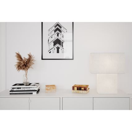 ByRydens - Lámpara de mesa iSQUARE 1xE27/8W/230V blanca