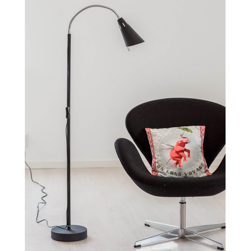 ByRydens - Lámpara de pie BEST 1xE14/5W/230V negra