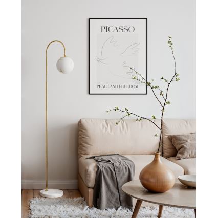 ByRydens - Lámpara de pie BELLAGIO 1xE27/8W/230V