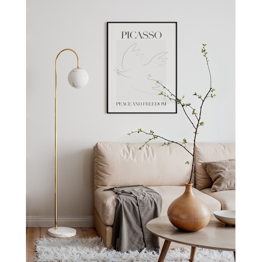 ByRydens - Lámpara de pie BELLAGIO 1xE27/8W/230V