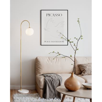 ByRydens - Lámpara de pie BELLAGIO 1xE27/8W/230V