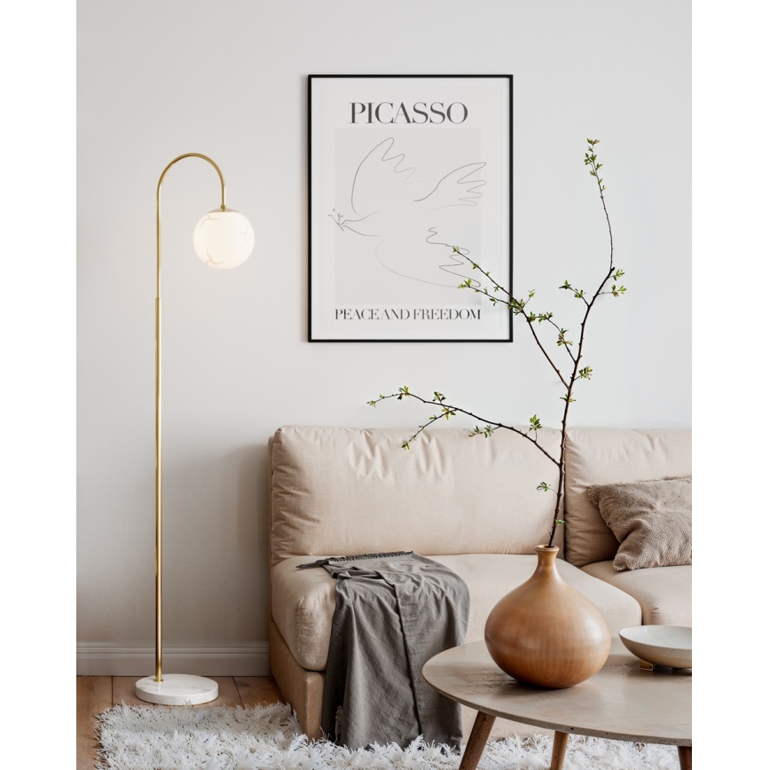 ByRydens - Lámpara de pie BELLAGIO 1xE27/8W/230V