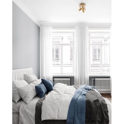 ByRydens - Luminaria de focos CORRECT 3xGU10/7W/230V, acabado dorado, diámetro 20 cm