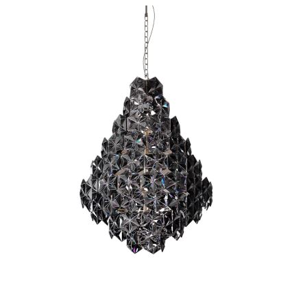 ByRydens - Lámpara colgante con cadena MONARQUE GRANDE 11xE14/5W/230V negro diá. 58 cm