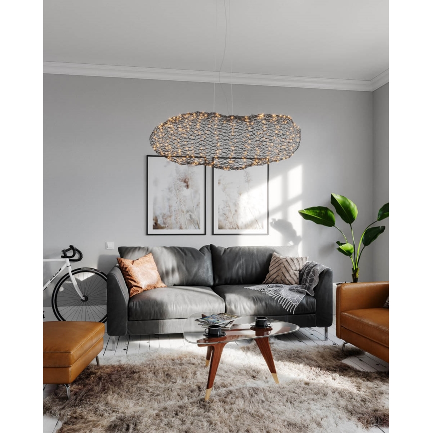 ByRydens - Lámpara LED colgante HAYDEN LED/20W/230V negro