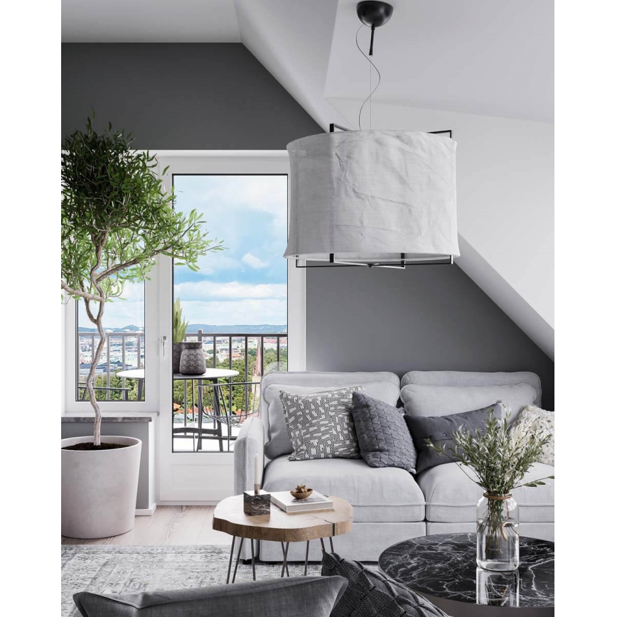 ByRydens - Lámpara colgante con cable SOFTY 1xE27/5W/230V