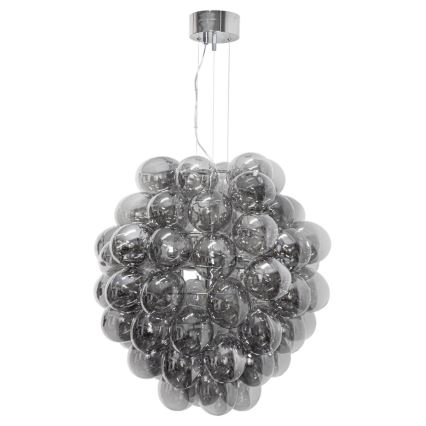 ByRydens - Lámpara colgante con cable DELUXE 4xE14/5W/230V gris/ahumado