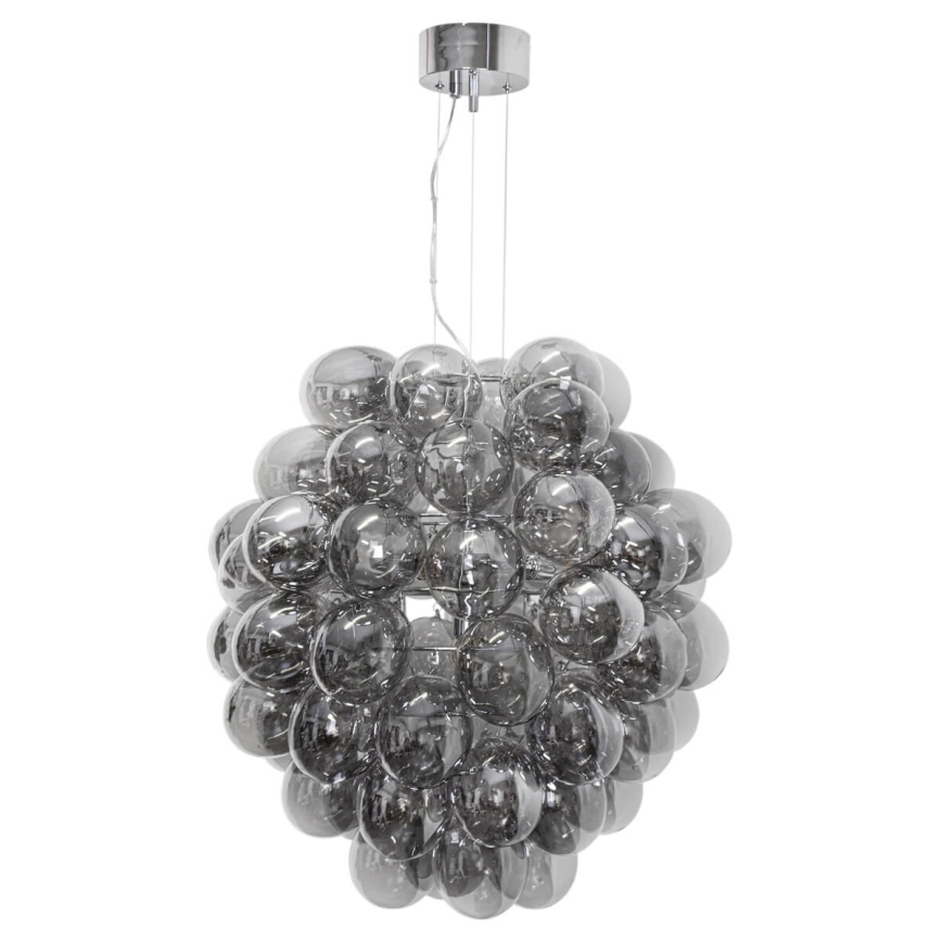 ByRydens - Lámpara colgante con cable DELUXE 4xE14/5W/230V gris/ahumado