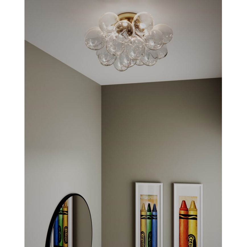 ByRydens - Lámpara de techo GROSS 6xG9/5W/230V transparente Ø 50 cm