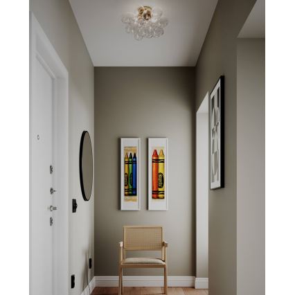 ByRydens - Lámpara de techo GROSS 6xG9/5W/230V transparente Ø 50 cm