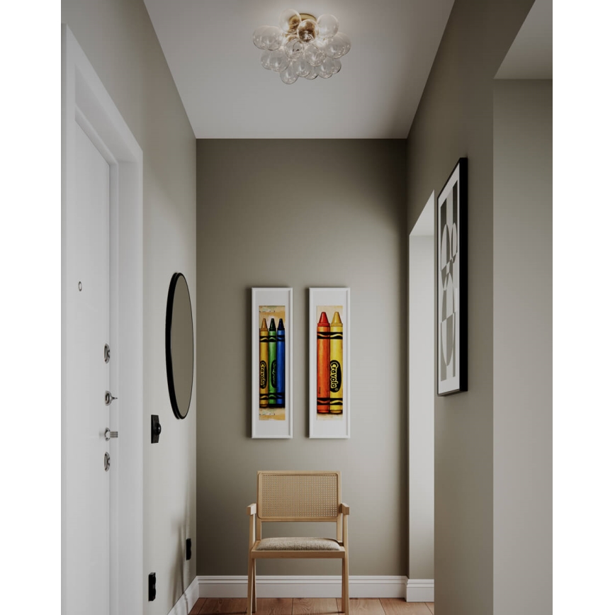 ByRydens - Lámpara de techo GROSS 6xG9/5W/230V transparente Ø 50 cm