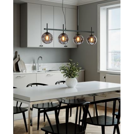 ByRydens - Lámpara colgante con cable BOYLE 4xE27/8W/230V