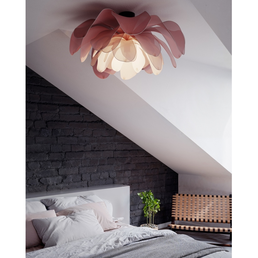 ByRydens - Lámpara de techo de superficie LOU LOU 1xE27/8W/230V rosa