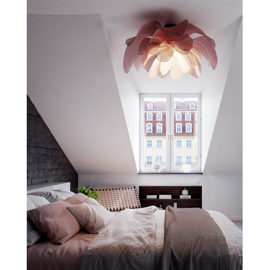 ByRydens - Lámpara de techo de superficie LOU LOU 1xE27/8W/230V rosa