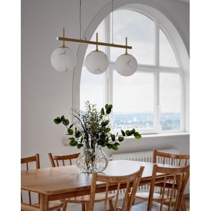 ByRydens - Lámpara colgante con cable BELLAGIO 3xE27/8W/230V